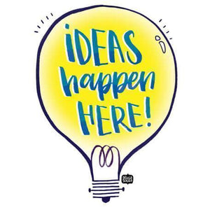 Ideas Happen Here Wall Art