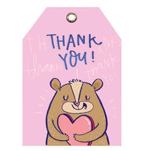 Load image into Gallery viewer, Thank You Heart Gift Tag Set of 10