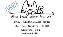 Load image into Gallery viewer, Kitty Address Stamp
