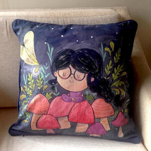 Load image into Gallery viewer, Cushion Cover - Mushroom Girl Cushion Cover