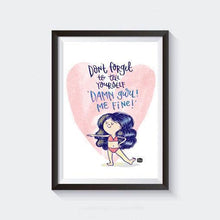 Load image into Gallery viewer, Damn Girl Wall Art