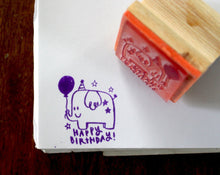 Load image into Gallery viewer, Elephant Birthday Stamp