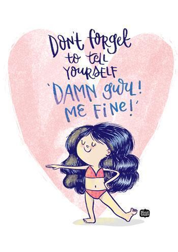 Damn Girl Wall Art
