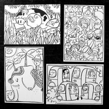 Load image into Gallery viewer, Greeting Cards - Colour-In(dia) Postcards, Set Of 4