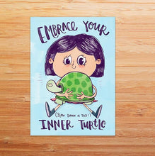 Load image into Gallery viewer, Greeting Cards - Inner Turtle Postcard, Set Of 5