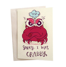 Load image into Gallery viewer, Greeting Cards - Sorry I Was Crabby Greeting