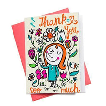 Load image into Gallery viewer, Greeting Cards - Thank You Flowers Greeting