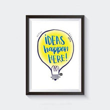 Load image into Gallery viewer, Ideas Happen Here Wall Art