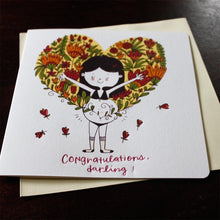 Load image into Gallery viewer, Premium Cards - Congratulations Darling! Greeting PREMIUM