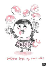 Load image into Gallery viewer, Prints - Doughnut Girl Wall Art
