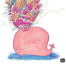 Load image into Gallery viewer, Prints - Flower Whale Wall Art