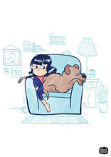 Load image into Gallery viewer, Prints - Girl On The Couch Wall Art