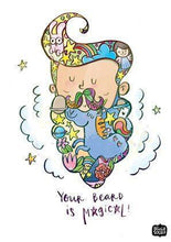 Load image into Gallery viewer, Prints - Magical Beard Wall Art