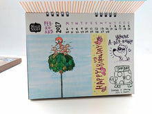 Load image into Gallery viewer, The 2017 Colour-in Postcard &amp; Note Calendar