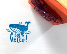 Load image into Gallery viewer, Whale Hello Stamp